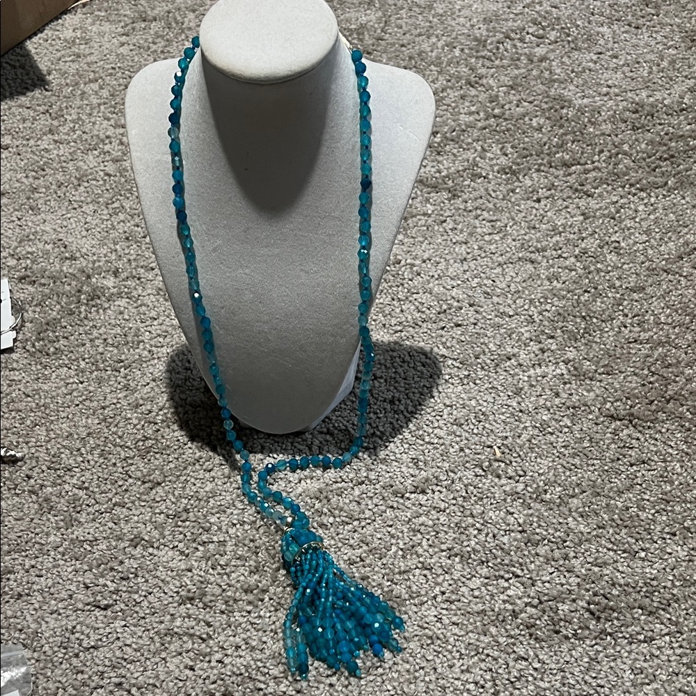 Kendra Scott Turquoise Beaded Necklace Sylvia long new new with tags $195 - Picture 2 of 7